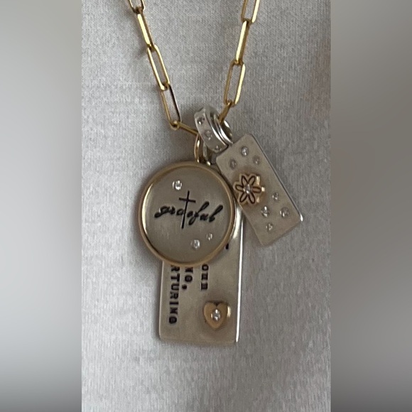 Heather B Moore silver and gold Mother Charm. - Picture 2 of 5